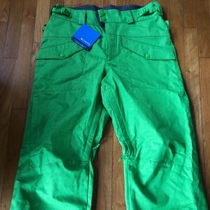 Columbia Snowboarding Pants - Neon Green